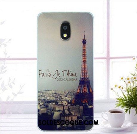 Coque Samsung Galaxy J7 2017 Fluide Doux Europe Étui Peinture Étoile Pas Cher