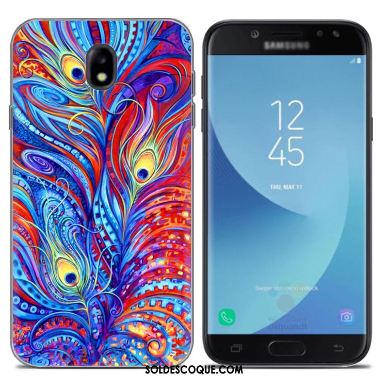 Coque Samsung Galaxy J7 2017 Fluide Doux Téléphone Portable Europe Bleu Étui Housse En Ligne