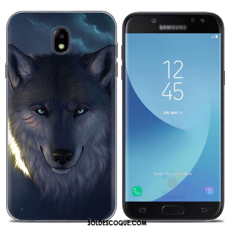 Coque Samsung Galaxy J7 2017 Fluide Doux Téléphone Portable Europe Bleu Étui Housse En Ligne