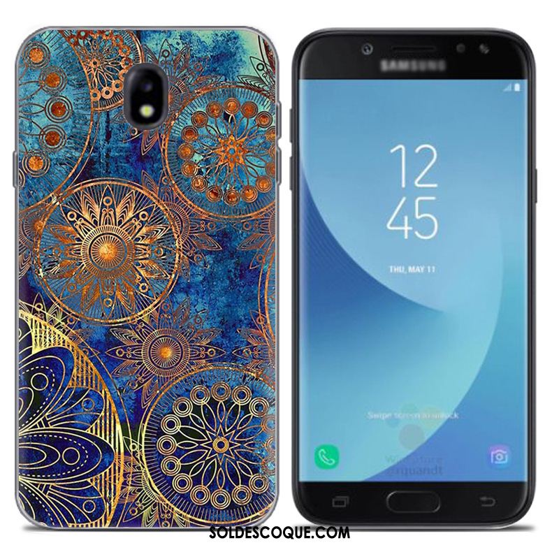 Coque Samsung Galaxy J7 2017 Fluide Doux Téléphone Portable Europe Bleu Étui Housse En Ligne