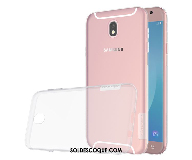 Coque Samsung Galaxy J7 2017 Gris Incassable Transparent Étoile Téléphone Portable Housse Soldes