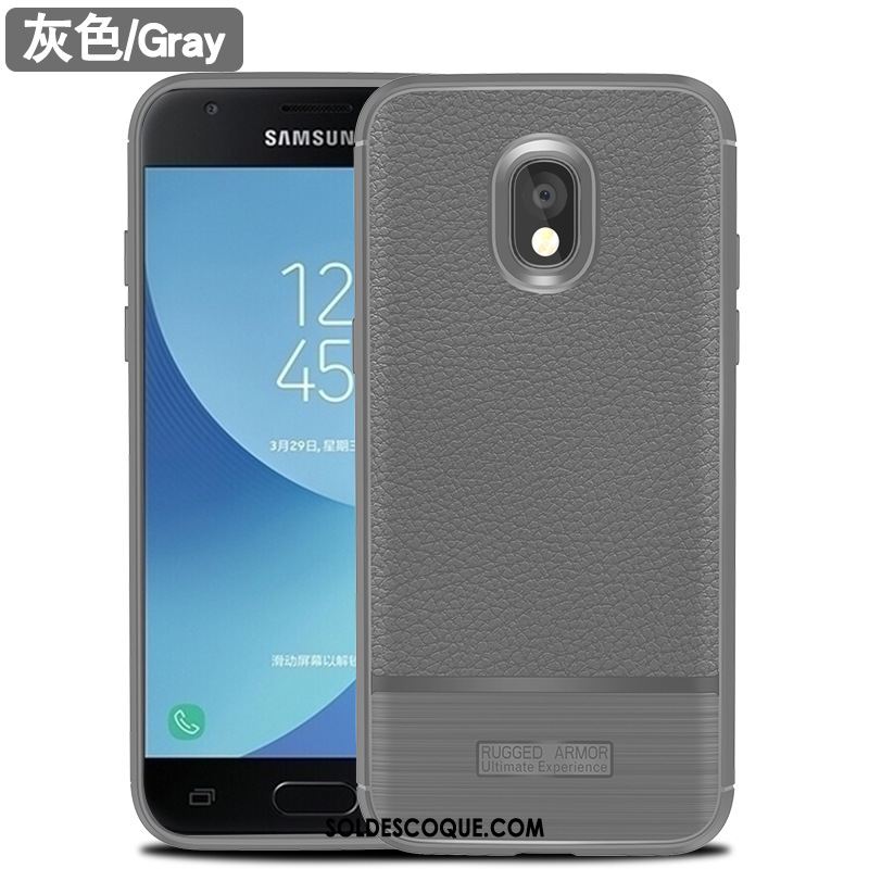 Coque Samsung Galaxy J7 2017 Modèle Fleurie Litchi Silicone Étui Protection Soldes