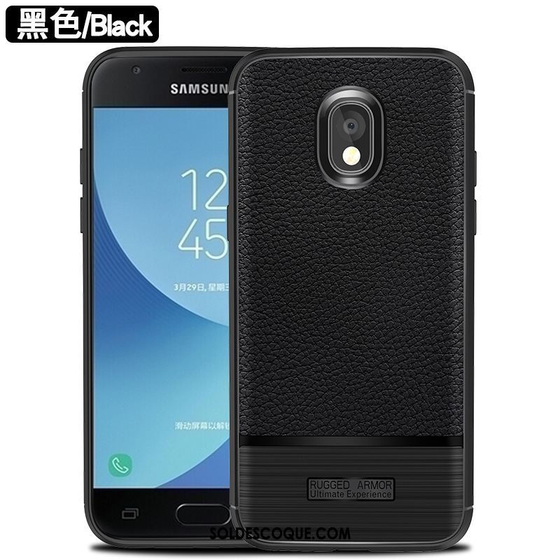 Coque Samsung Galaxy J7 2017 Modèle Fleurie Litchi Silicone Étui Protection Soldes