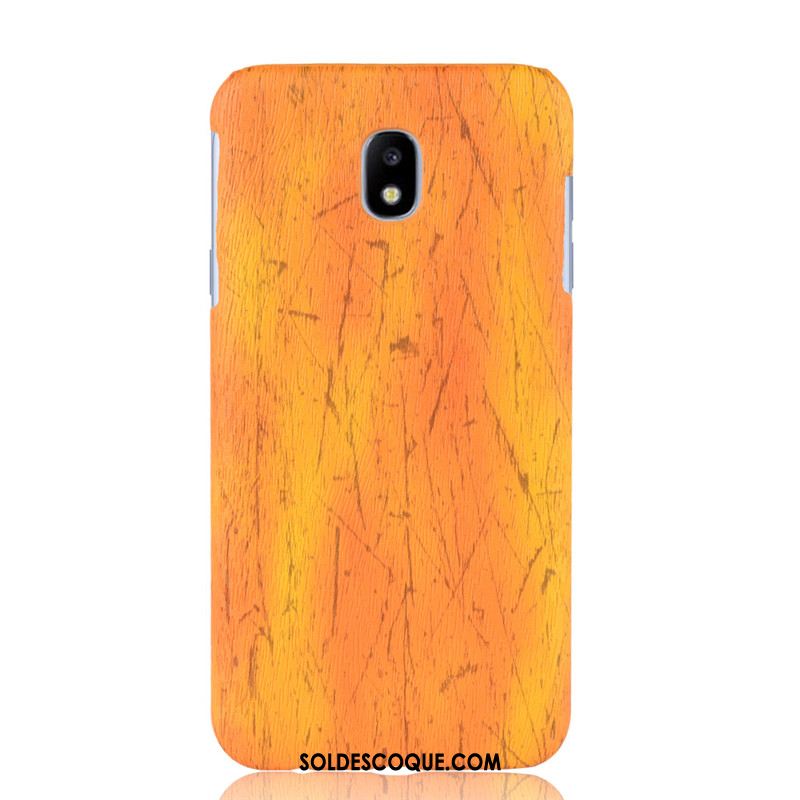 Coque Samsung Galaxy J7 2017 Protection Rouge Grain De Bois Difficile Créatif France