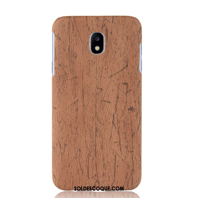 Coque Samsung Galaxy J7 2017 Protection Rouge Grain De Bois Difficile Créatif France