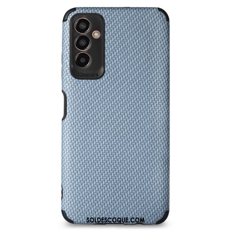 Coque Samsung Galaxy M13 Fibre Carbone Coins Renforcés