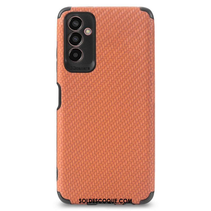 Coque Samsung Galaxy M13 Fibre Carbone Coins Renforcés