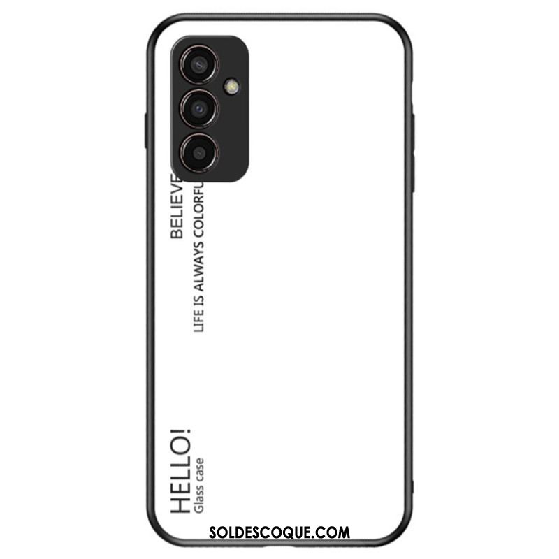 Coque Samsung Galaxy M13 Verre Trempé Hello