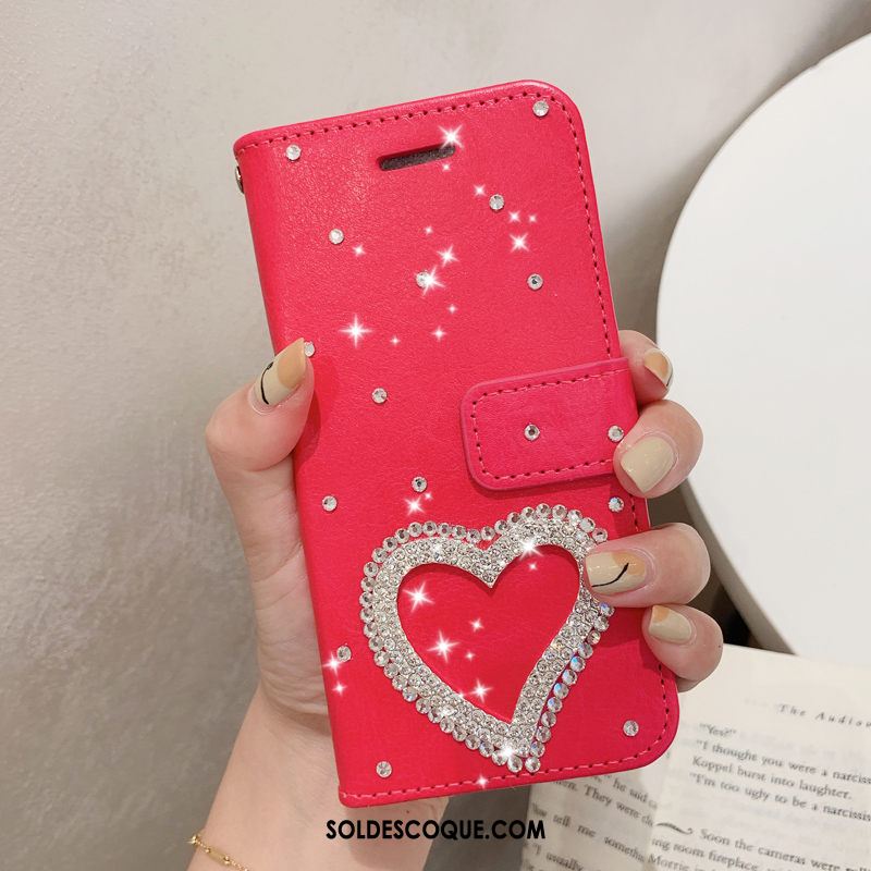 Coque Samsung Galaxy M20 Fluide Doux Luxe Étui En Cuir Créatif Incruster Strass Pas Cher