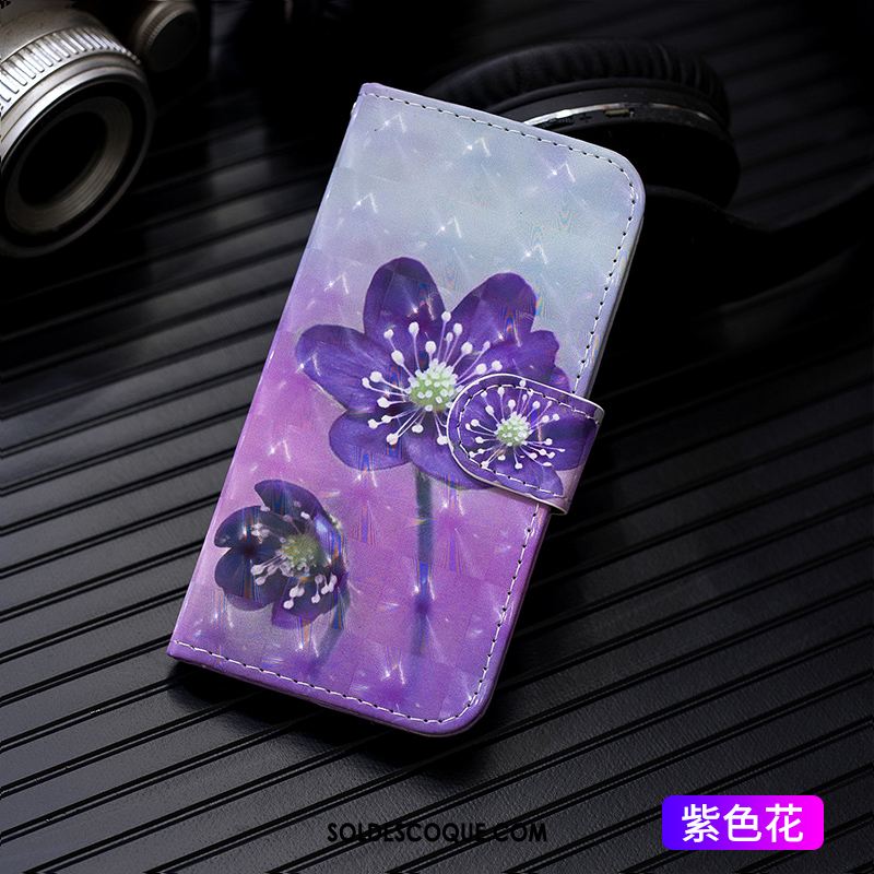 Coque Samsung Galaxy M20 Incassable Clamshell Étui En Cuir Mode Dessin Animé Soldes