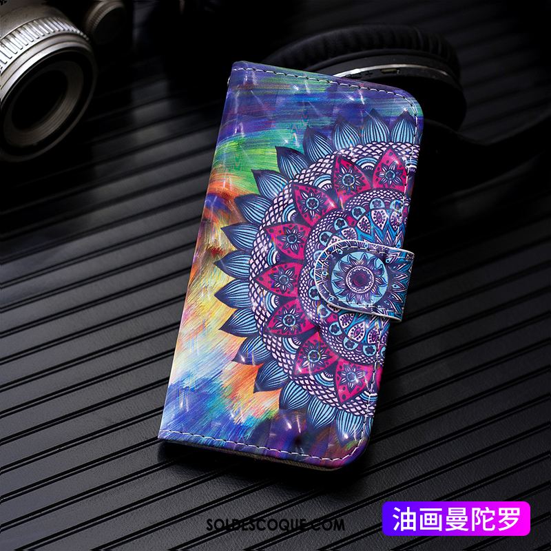 Coque Samsung Galaxy M20 Incassable Clamshell Étui En Cuir Mode Dessin Animé Soldes