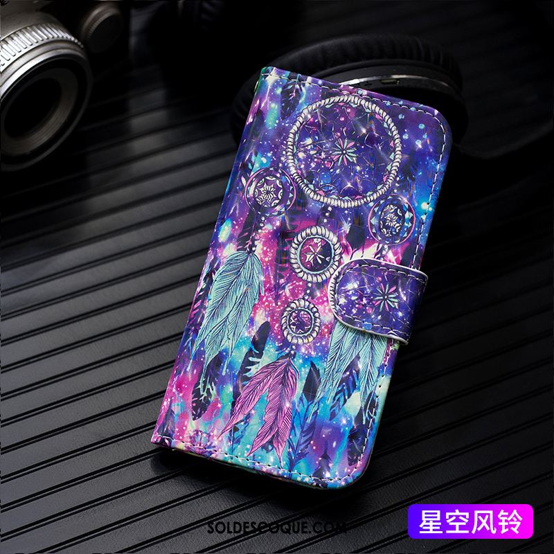 Coque Samsung Galaxy M20 Incassable Clamshell Étui En Cuir Mode Dessin Animé Soldes