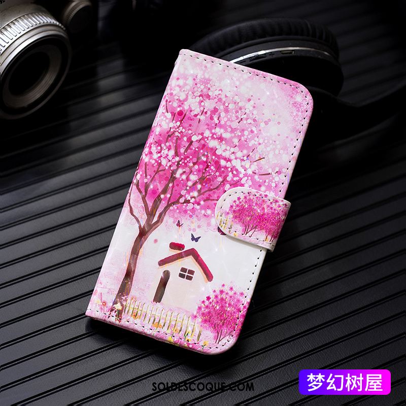 Coque Samsung Galaxy M20 Incassable Clamshell Étui En Cuir Mode Dessin Animé Soldes