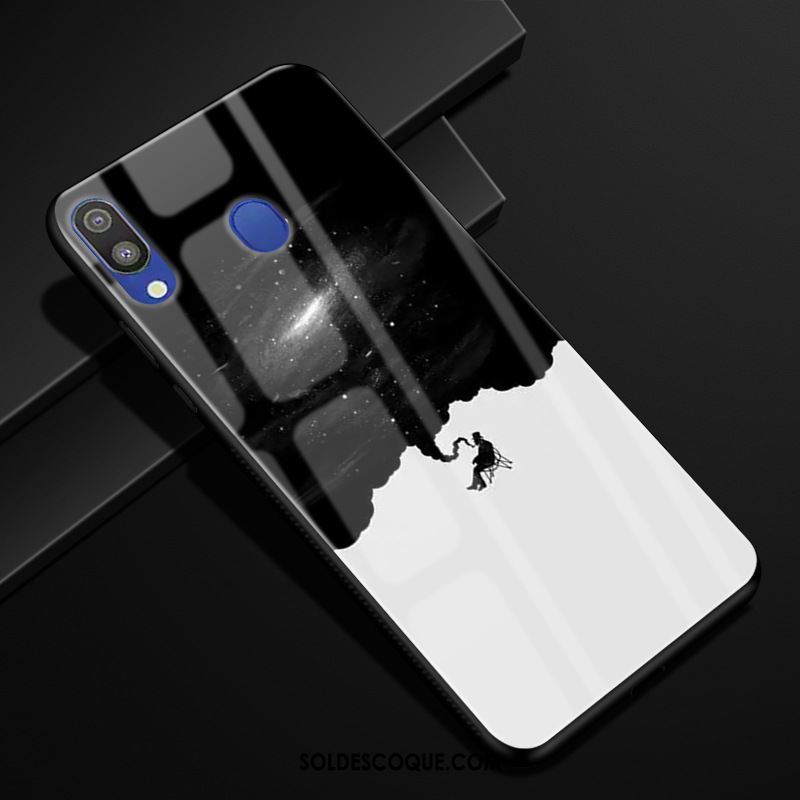 Coque Samsung Galaxy M20 Tout Compris Noir Protection Téléphone Portable Modèle Fleurie France