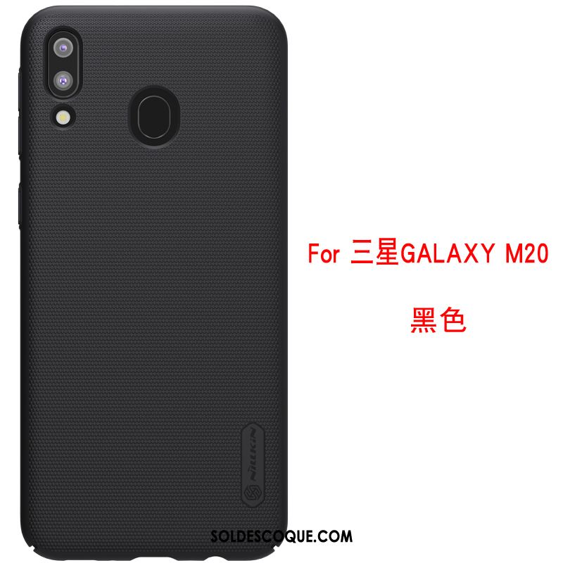 Coque Samsung Galaxy M20 Étoile Téléphone Portable Incassable Délavé En Daim Protection Soldes