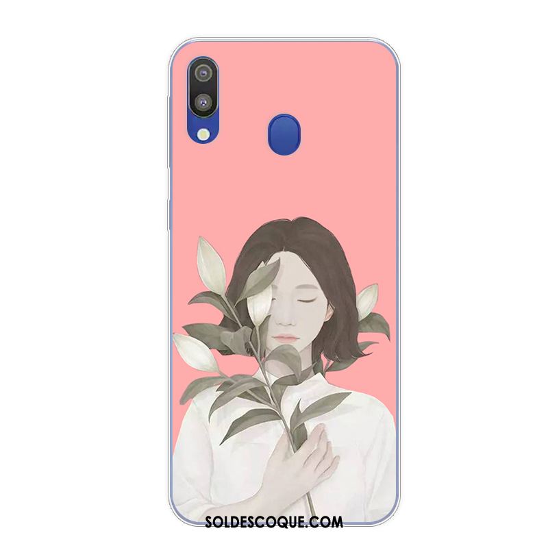 Coque Samsung Galaxy M20 Étui Protection Rose Dessin Animé Téléphone Portable En Vente