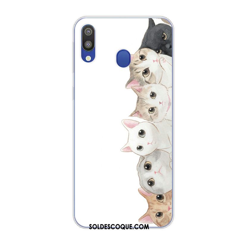 Coque Samsung Galaxy M20 Étui Protection Rose Dessin Animé Téléphone Portable En Vente