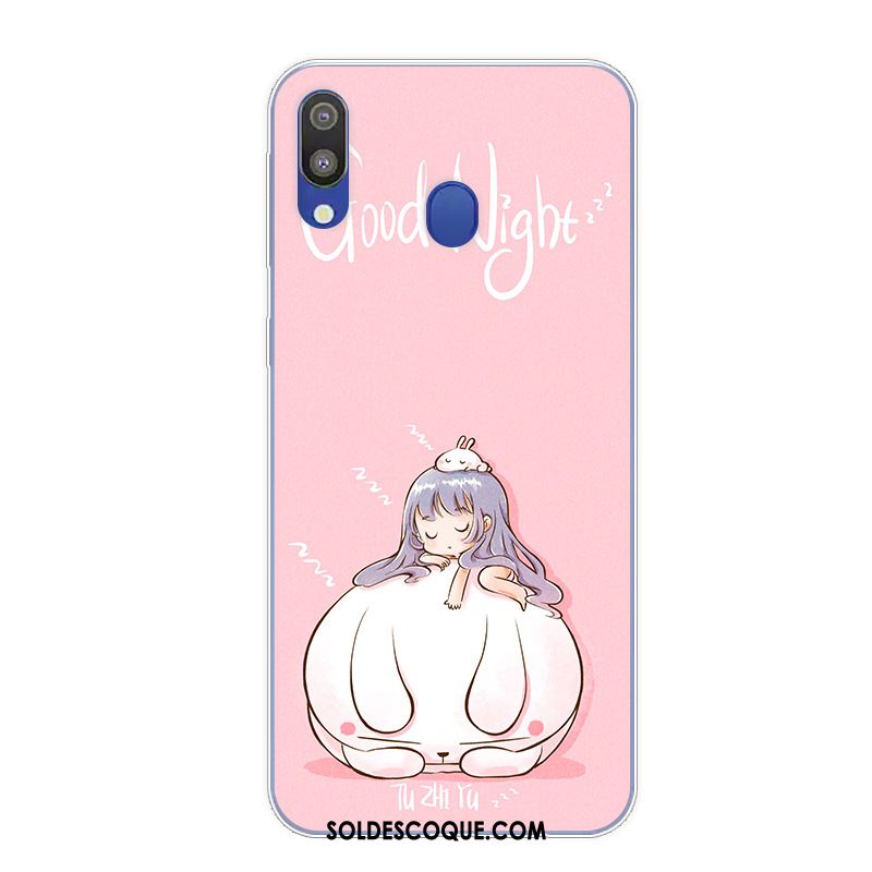 Coque Samsung Galaxy M20 Étui Protection Rose Dessin Animé Téléphone Portable En Vente