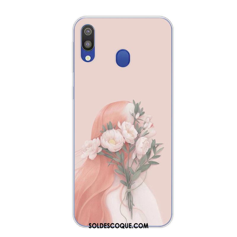 Coque Samsung Galaxy M20 Étui Protection Rose Dessin Animé Téléphone Portable En Vente