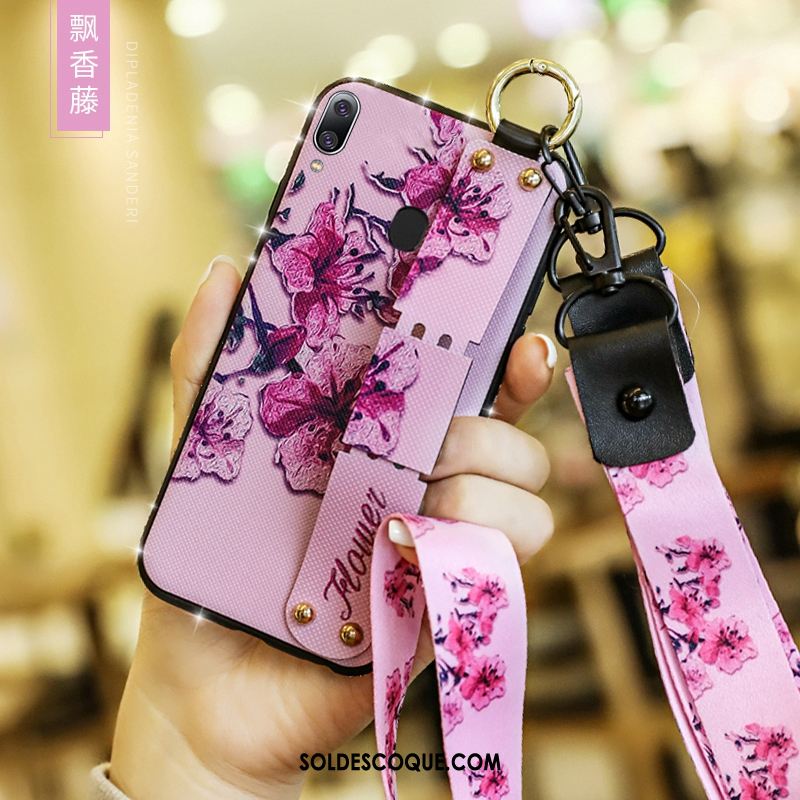 Coque Samsung Galaxy M20 Étui Étoile Fluide Doux Bordure Peinture Housse Pas Cher