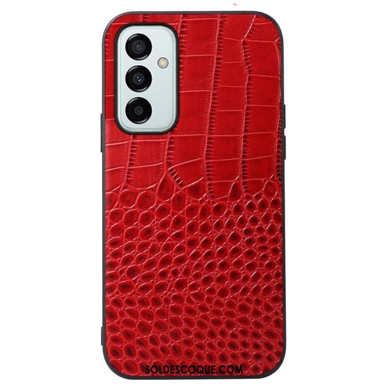 Coque Samsung Galaxy M23 5G Véritable Cuir Texture Crocodile