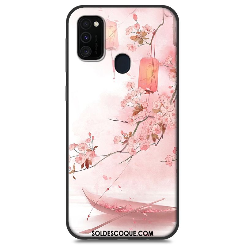 Coque Samsung Galaxy M30s Blanc Étui Protection Incassable Fluide Doux Pas Cher