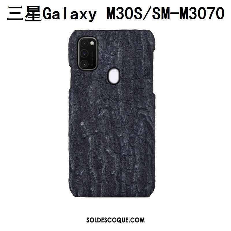 Coque Samsung Galaxy M30s Couvercle Arrière Cuir Arbres Incassable Mode France