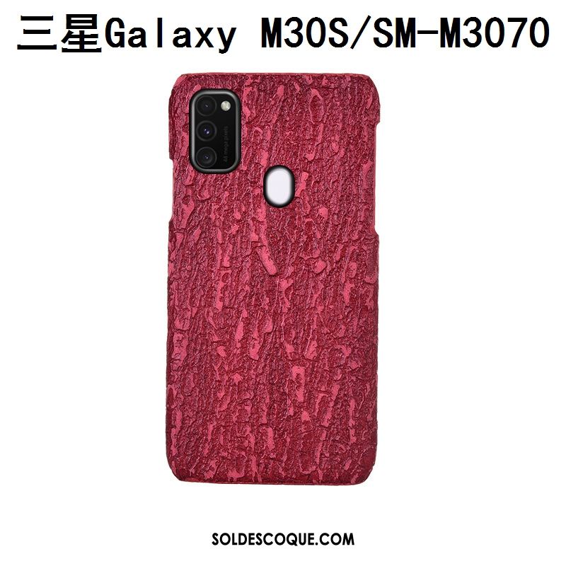 Coque Samsung Galaxy M30s Couvercle Arrière Cuir Arbres Incassable Mode France