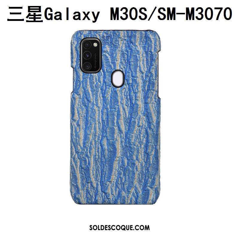 Coque Samsung Galaxy M30s Couvercle Arrière Cuir Arbres Incassable Mode France