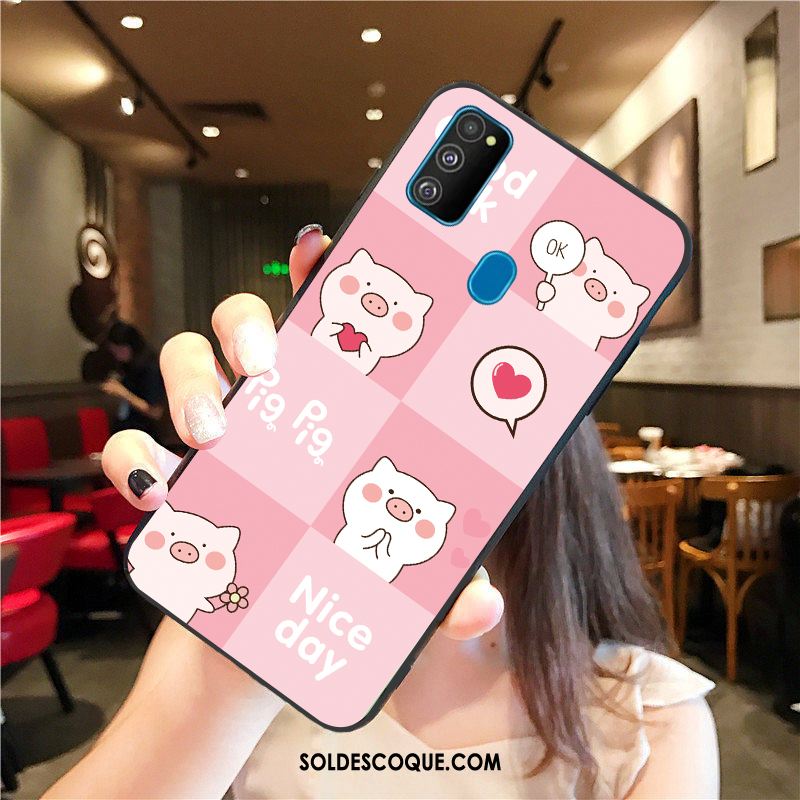 Coque Samsung Galaxy M30s Créatif Protection Amoureux Dessin Animé Tout Compris Pas Cher