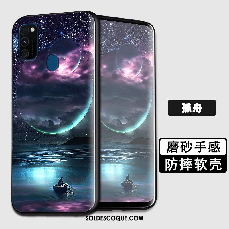 Coque Samsung Galaxy M30s Créatif Protection Tout Compris Téléphone Portable Étoile En Ligne