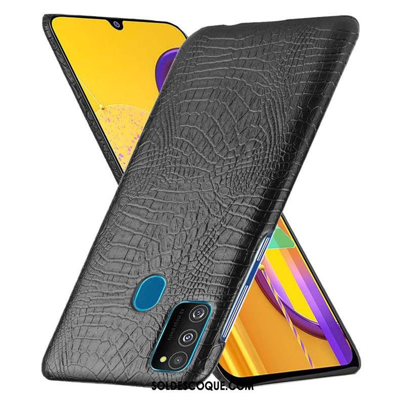 Coque Samsung Galaxy M30s Délavé En Daim Sentir Blanc Étui Modèle Fleurie Soldes