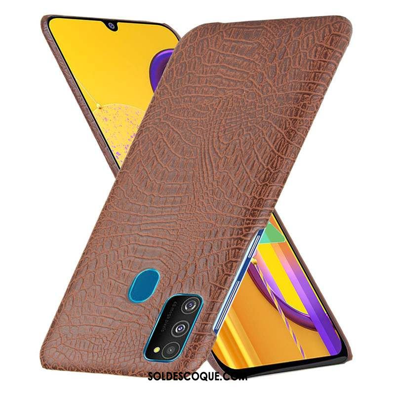 Coque Samsung Galaxy M30s Délavé En Daim Sentir Blanc Étui Modèle Fleurie Soldes