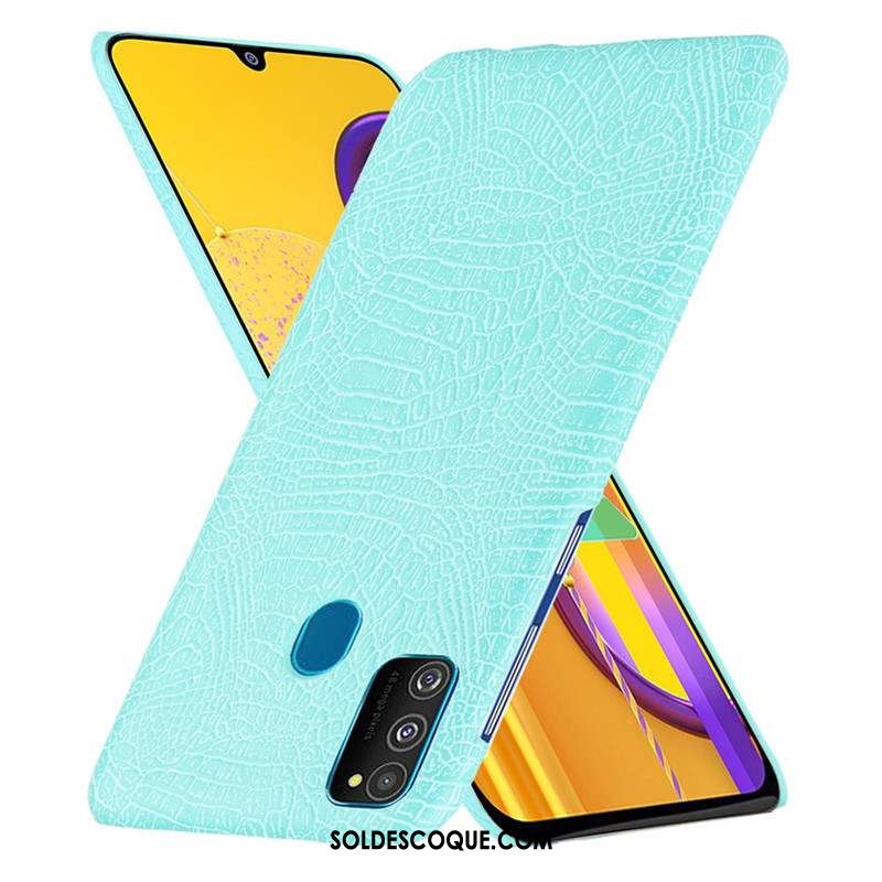 Coque Samsung Galaxy M30s Délavé En Daim Sentir Blanc Étui Modèle Fleurie Soldes