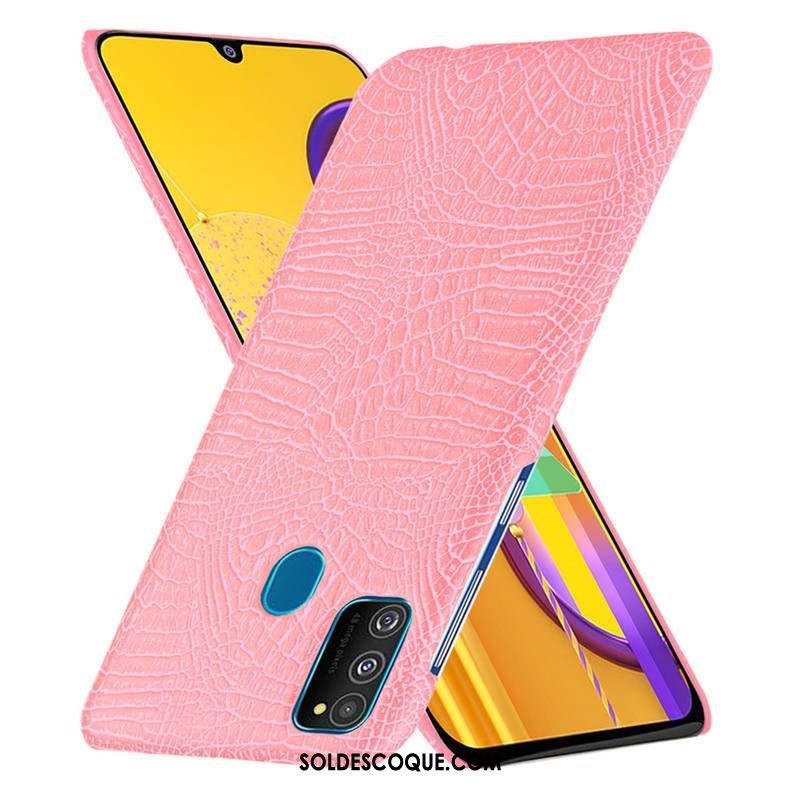 Coque Samsung Galaxy M30s Délavé En Daim Sentir Blanc Étui Modèle Fleurie Soldes