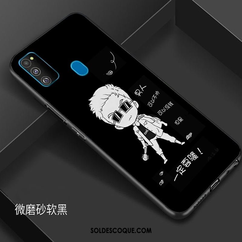 Coque Samsung Galaxy M30s Incassable Tout Compris Créatif Téléphone Portable Noir Pas Cher