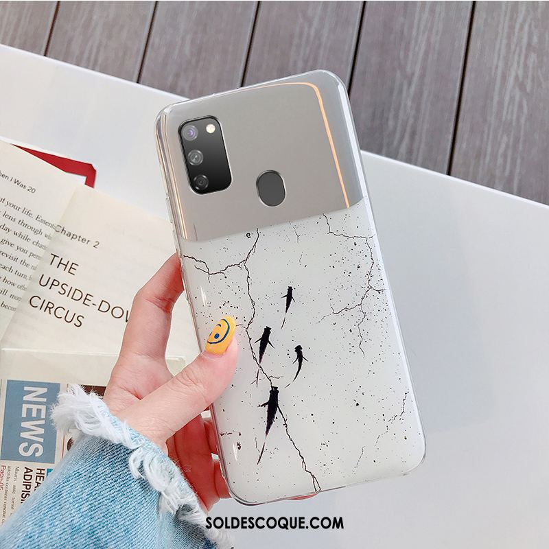 Coque Samsung Galaxy M30s Membrane Étoile Tempérer Difficile Téléphone Portable Pas Cher