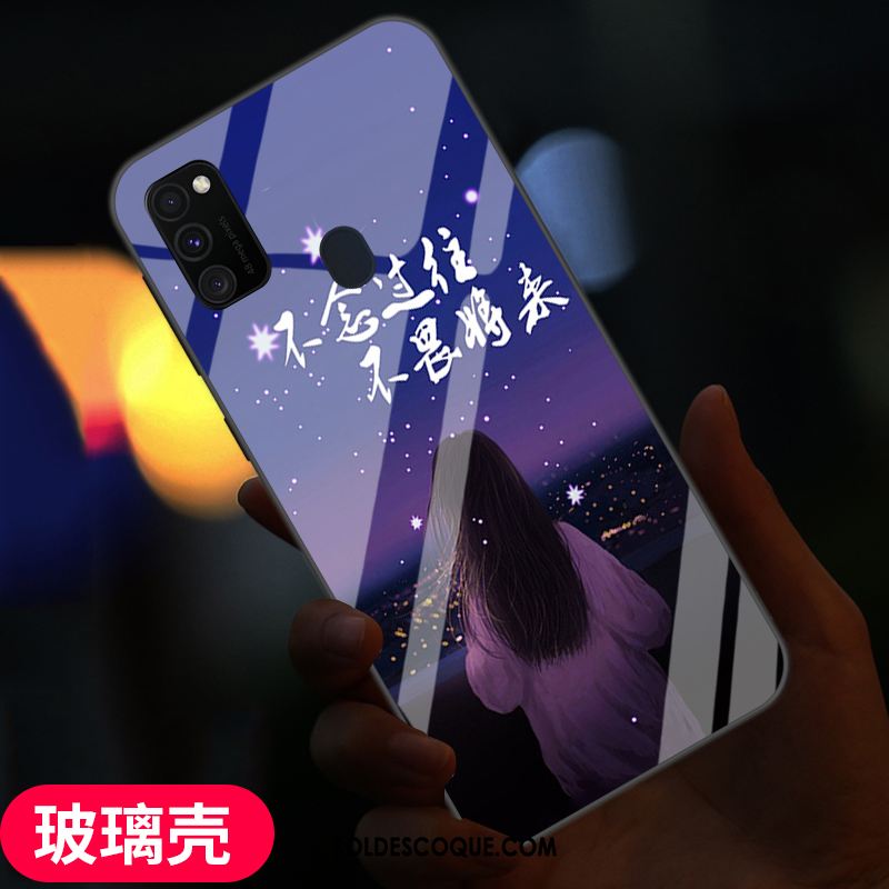 Coque Samsung Galaxy M30s Noir Nouveau Amoureux Mode Étui Pas Cher