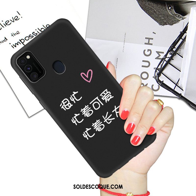 Coque Samsung Galaxy M30s Protection Amoureux Incassable Téléphone Portable Noir Soldes