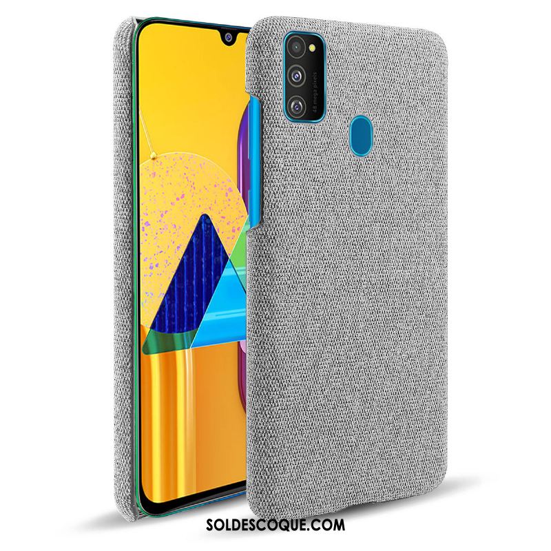 Coque Samsung Galaxy M30s Protection Tissu Étui Étoile Téléphone Portable France