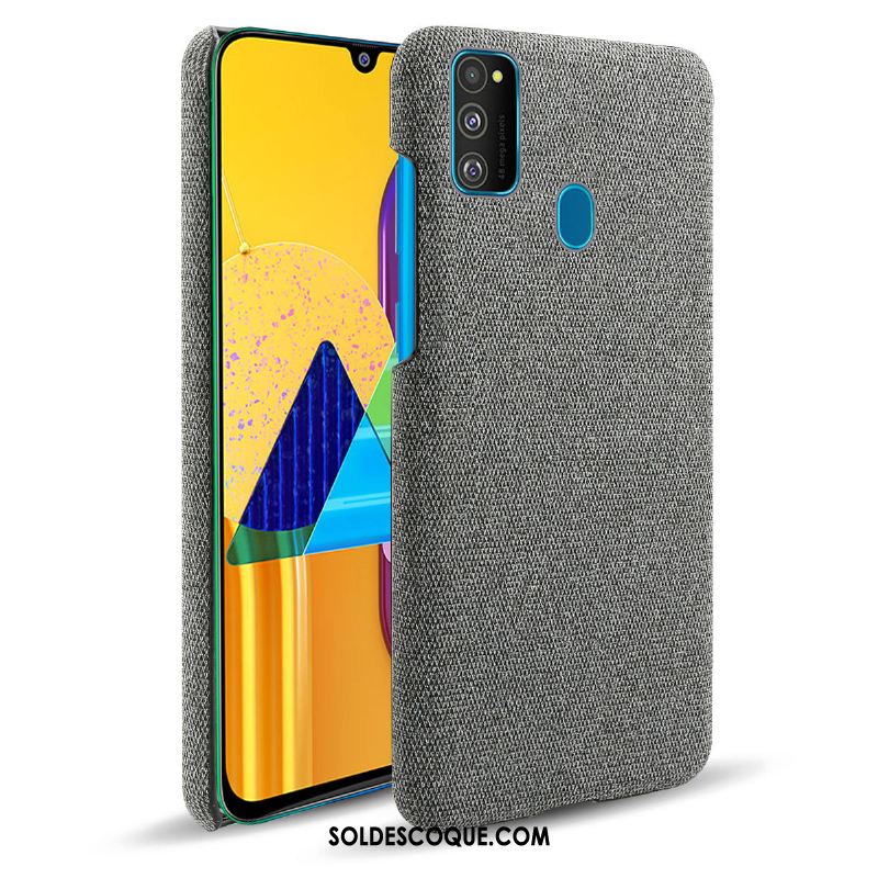 Coque Samsung Galaxy M30s Protection Tissu Étui Étoile Téléphone Portable France