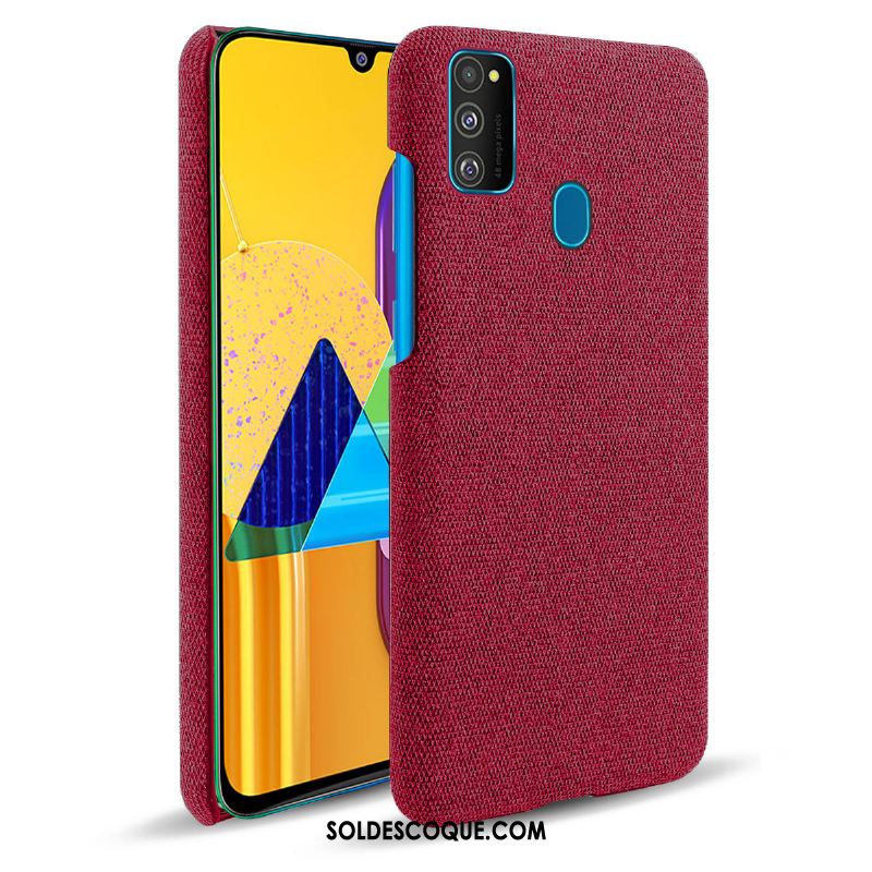 Coque Samsung Galaxy M30s Protection Tissu Étui Étoile Téléphone Portable France