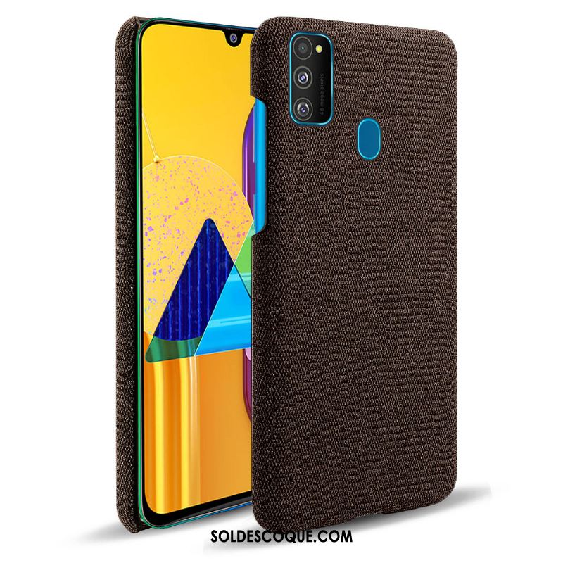 Coque Samsung Galaxy M30s Protection Tissu Étui Étoile Téléphone Portable France