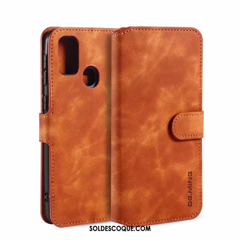 Coque Samsung Galaxy M30s Tout Compris Cuir Téléphone Portable Gris Étui En Vente