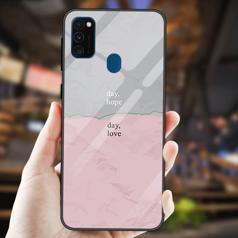 Coque Samsung Galaxy M30s Tout Compris Simple Bleu Incassable Protection Pas Cher