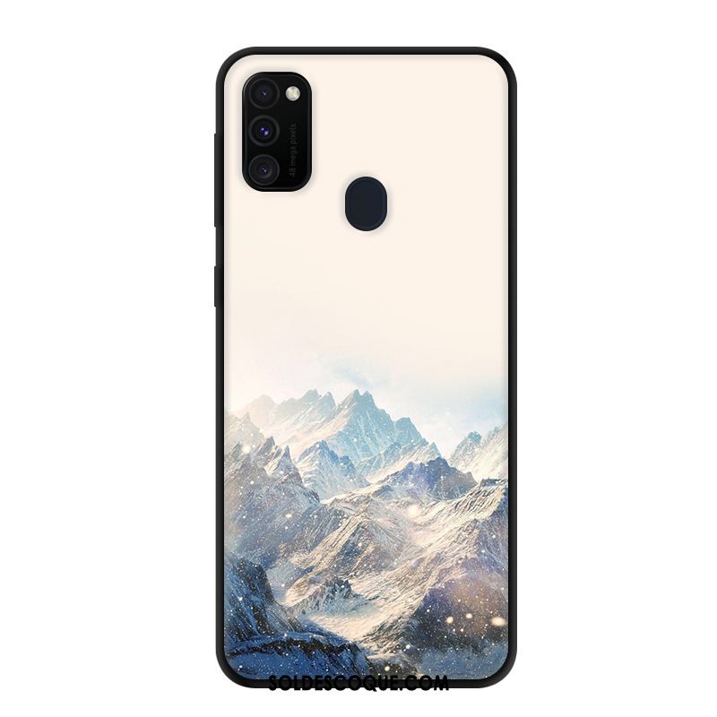 Coque Samsung Galaxy M30s Étoile Gris Personnalisé Créatif Protection Soldes