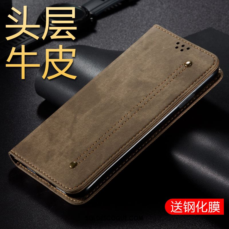 Coque Samsung Galaxy M30s Étui En Cuir Protection Business Téléphone Portable Incassable Pas Cher