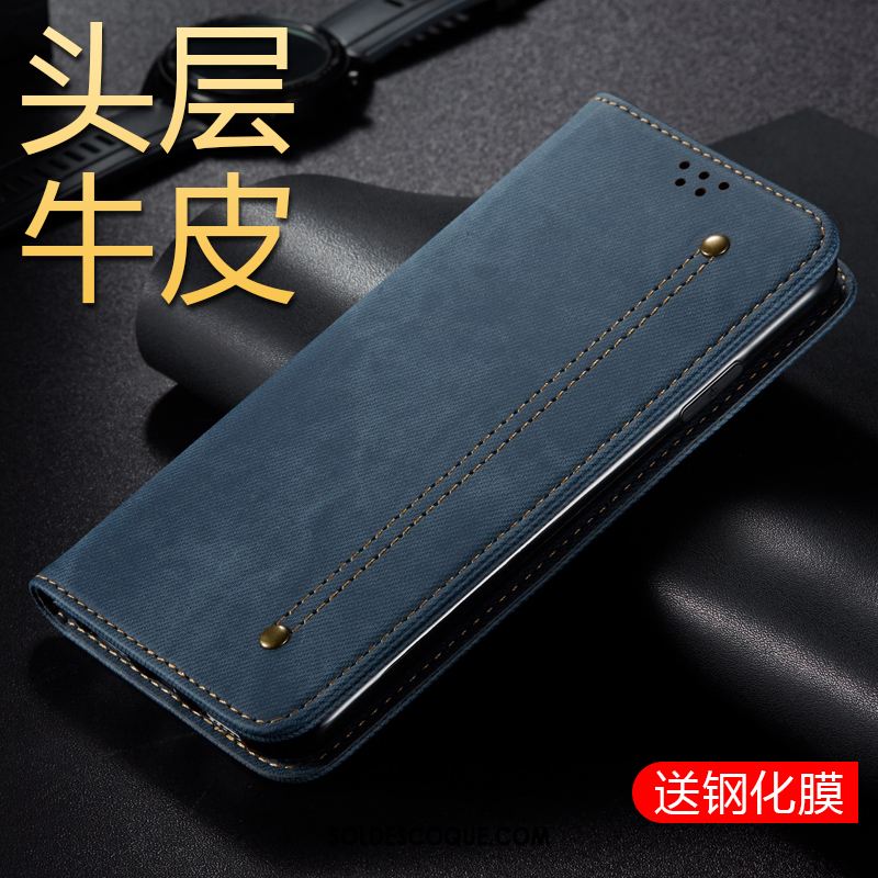 Coque Samsung Galaxy M30s Étui En Cuir Protection Business Téléphone Portable Incassable Pas Cher