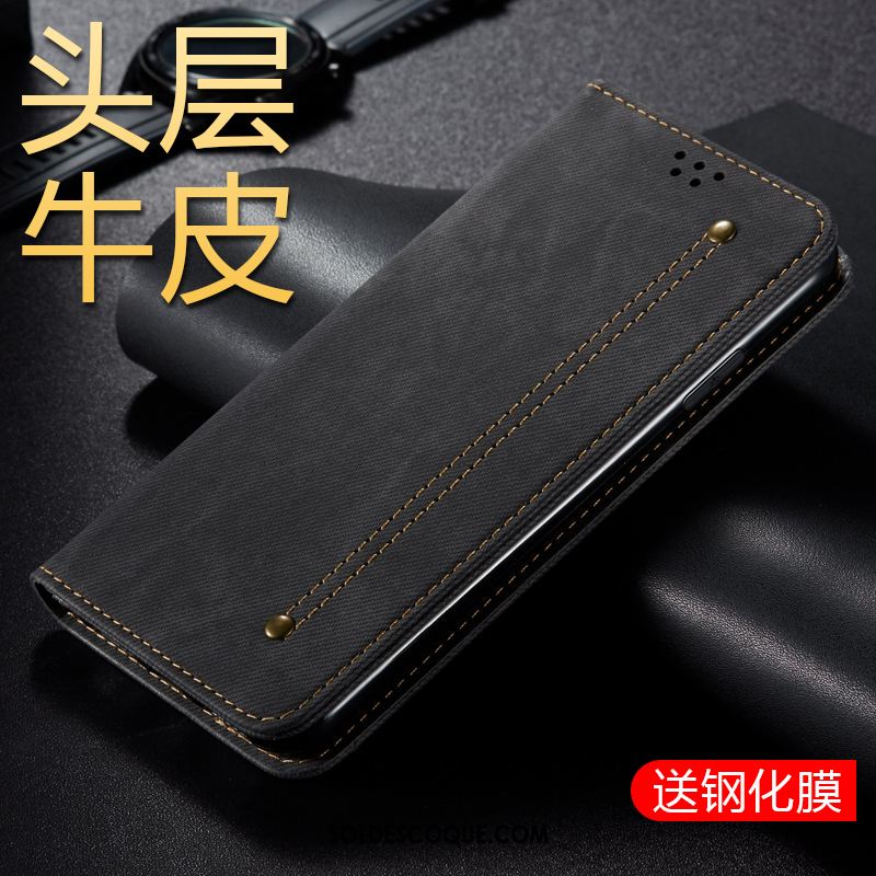 Coque Samsung Galaxy M30s Étui En Cuir Protection Business Téléphone Portable Incassable Pas Cher