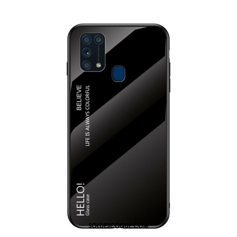 Coque Samsung Galaxy M31 Verre Trempé Hello